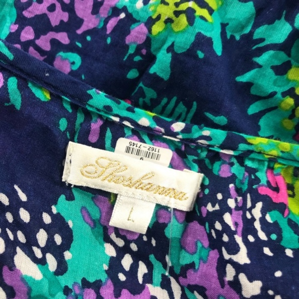 Shoshanna Abstract Floral Cotton Romper Sz Large - Picture 4 of 4